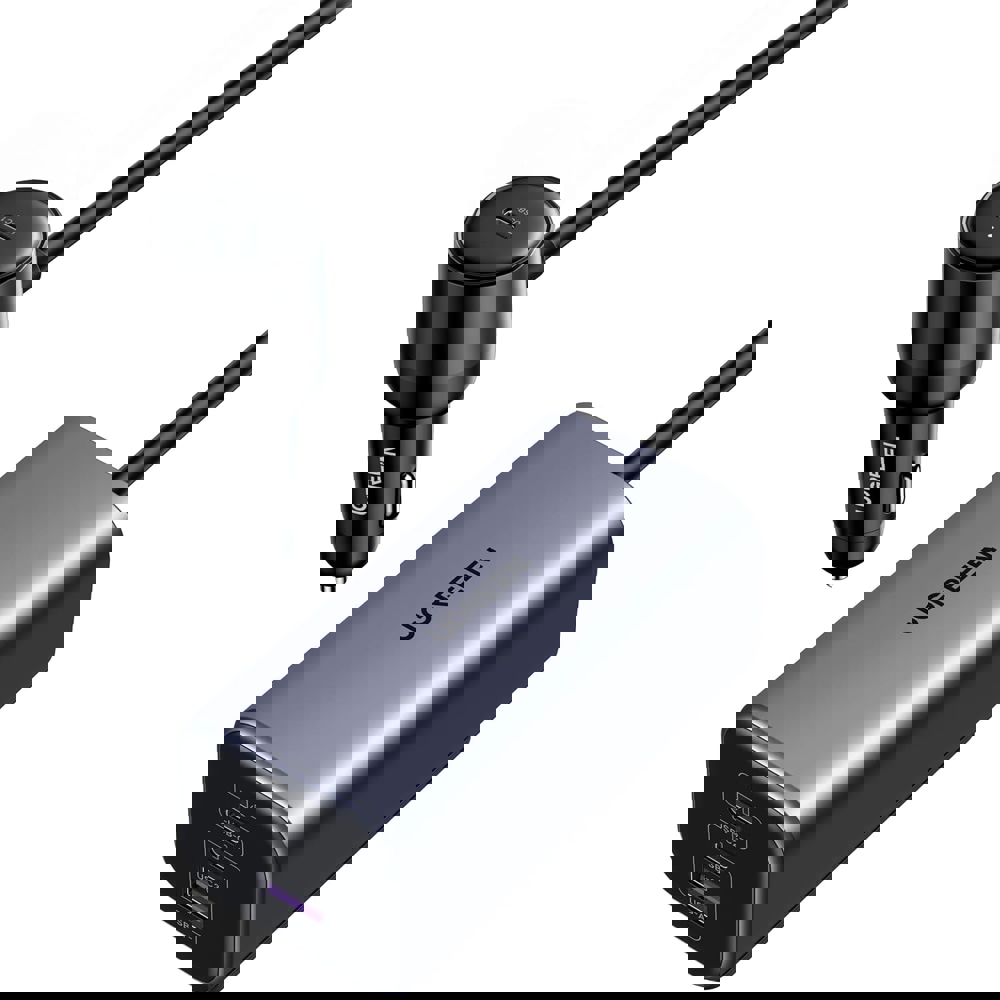 მანქანის დამტენიი UGREEN EC706 35571150W, Type-C, USB, Car Charger, 