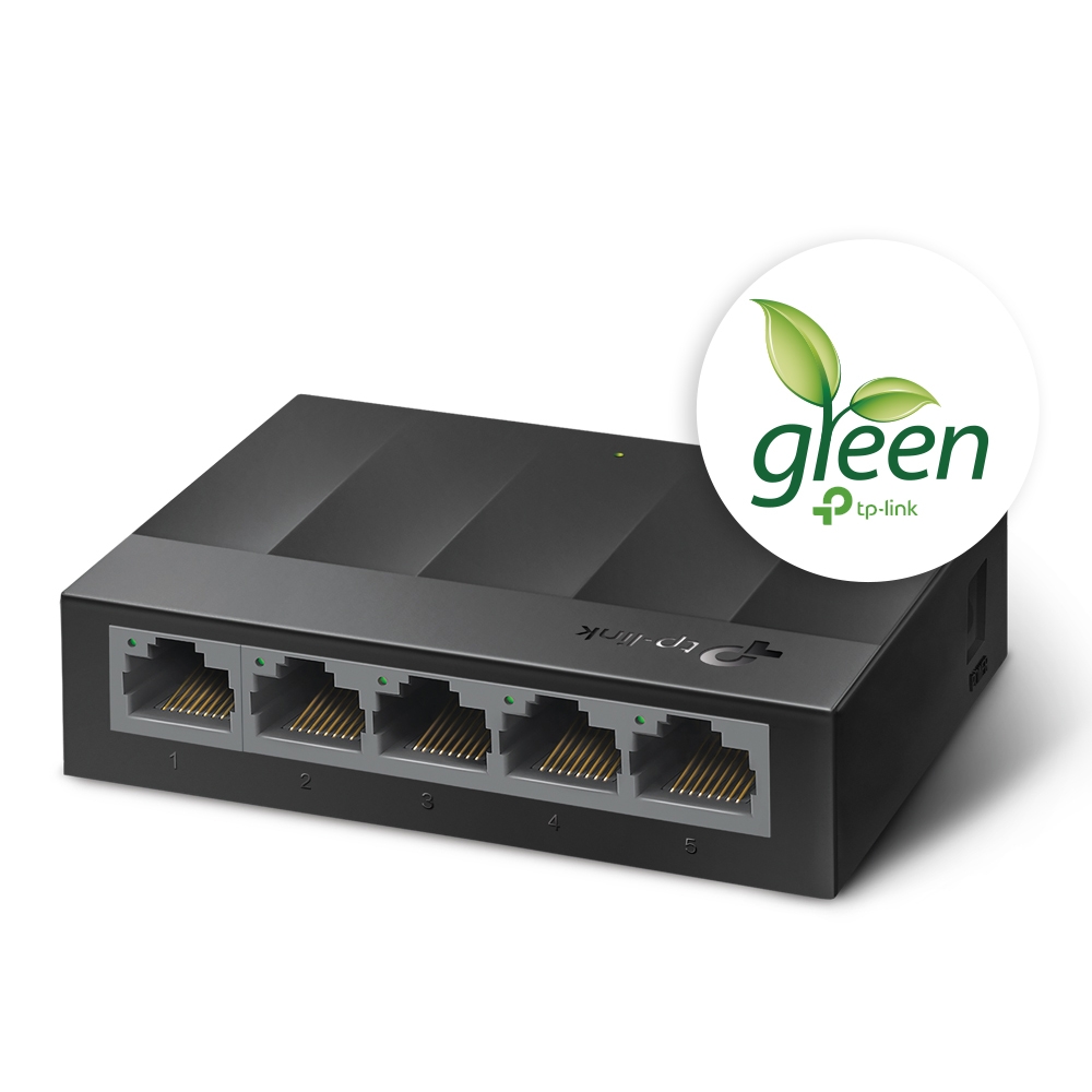 ჰაბი სპლიტერი LS1005G, TP-LINK, 5-Port 10/100/1000Mbps Desktop Switch